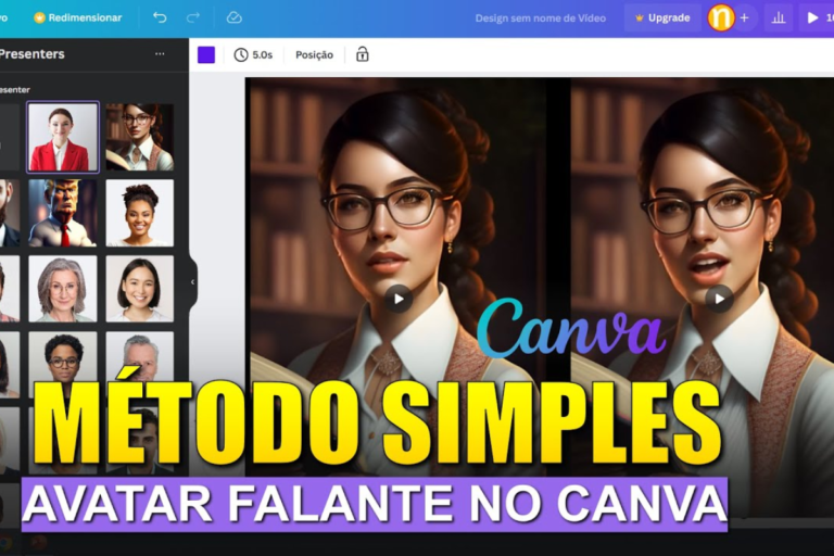 Avatar falante no Canva