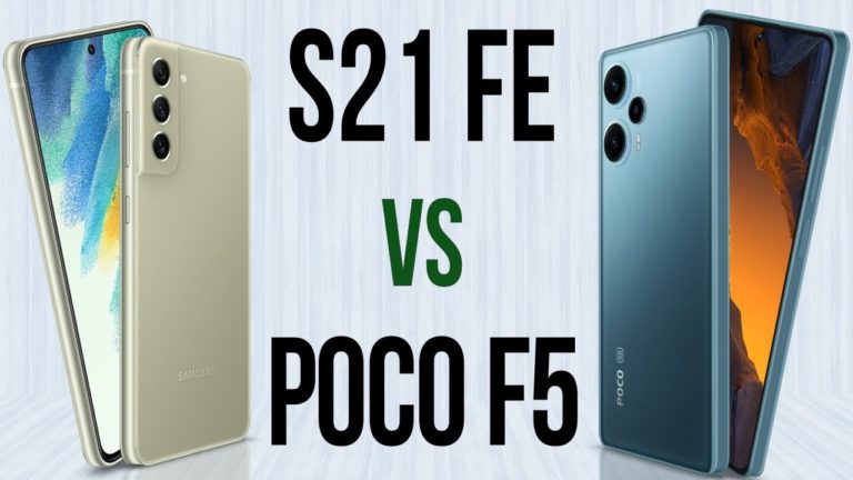 Poco F5 e o Samsung S21 FE