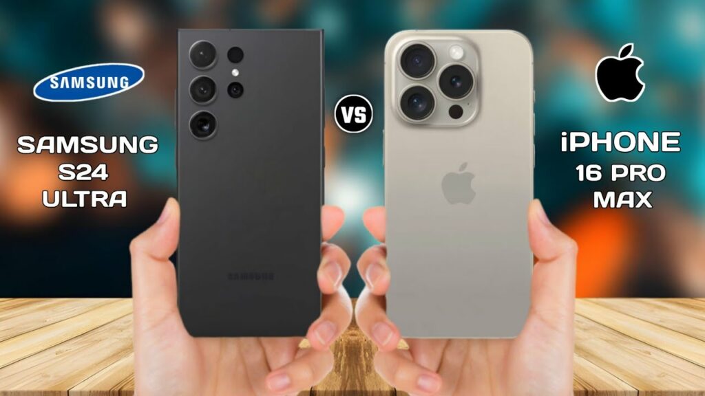 Comparativo Galaxy S24 Ultra vs iPhone 16 Pro Universamente Dia a Dia